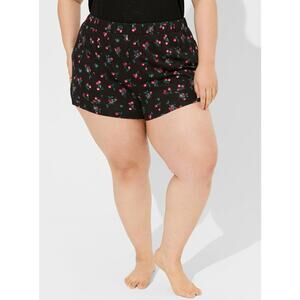 Torrid 0x 0 L 12  Cherry Print Slub Sleep Short